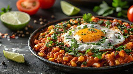 Mexican food - Huevos Rancheros  menu shot