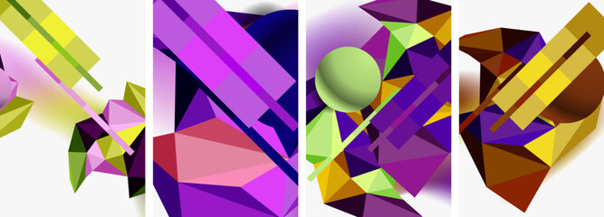 Minimal geometry. Circle, line and square design. Trendy techno business template for wallpaper, banner, background or landing