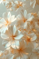 Fototapeta premium White and Beige Flowers