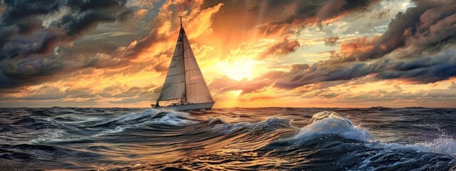 Sailing embodies the freedom of the open sea, where the wind guides the sails and the horizon stretches endlessly.