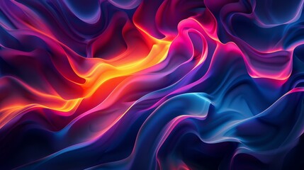 Obraz premium Abstract Multicolor Gradient Waves