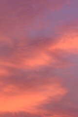 Background of sky and clouds in evening natural weather