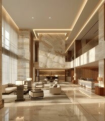Upscale Hotel Lobby