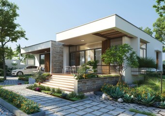 Modern minimalist villa