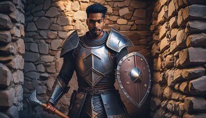 woman, warrior, beauty, fantasy, knight, sword, fashion, people, 3d, lady, medieval, hair, model, art, armor, statue, person