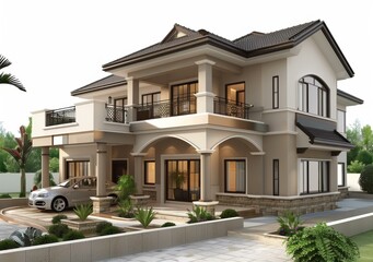 Modern Courtyard Villa with Comfortable Home
