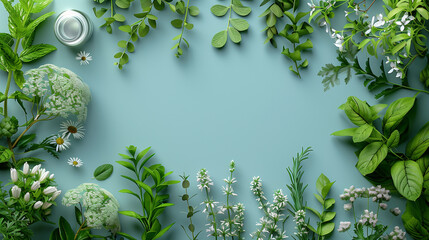 there are many different types of plants and flowers on the wall