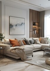 Modern Living Room Decor with Stylish Furniture