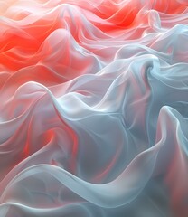 Obraz premium Pink and Blue Abstract Waves
