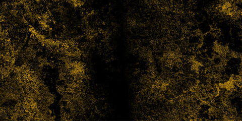 Yellow abstract grunge old concrete wall texture stain isolated overlay decorative vintage background.