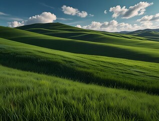 Obraz premium landscape with grass and sky