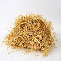 Fototapeta premium Pile of Yellow Hay Bales