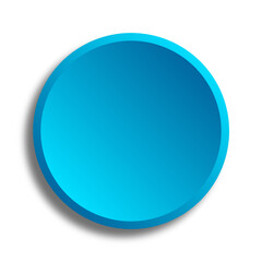 blue button on transparent background 