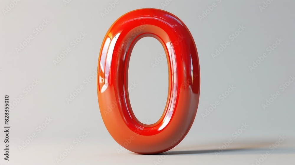 Poster a striking image of a red object on a plain white background. perfect for design projects