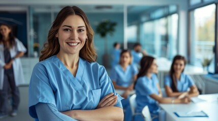 Fototapeta premium The Confident Female Nurse