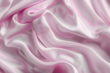 Obraz premium A pink fabric with a white stripe for wedding dress or a fancy outfit