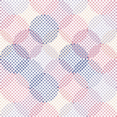 Seamless vector pattern with tie dye spiral on white background. Simple colourful spiral wallpaper design. Artistic deco fashion textile.