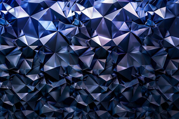 Naklejka premium Richness in deep indigo, sleek gradient geometric diamond shapes.