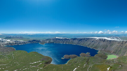 Nemrut Lake is the second largest crater lake in the world and the largest in Turkey.