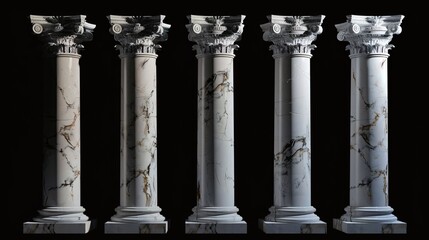 Collection of Columns Showcasing Various Design Patterns