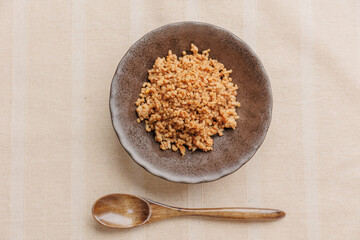 挽肉の甘辛炒め