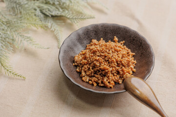 挽肉の甘辛炒め