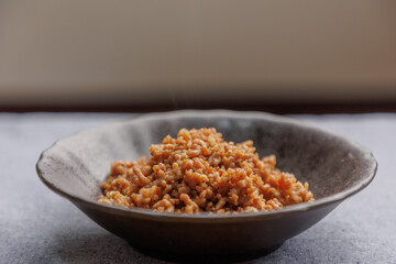 挽肉の甘辛炒め