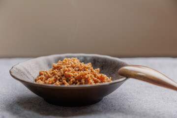 挽肉の甘辛炒め