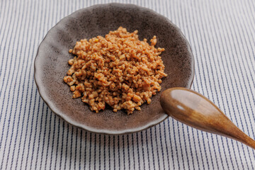 挽肉の甘辛炒め