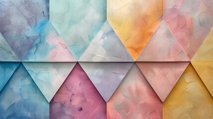 Colorful Abstract Geometric Pastel Background