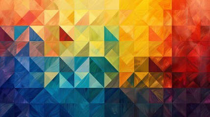 Fototapeta premium Colorful Rainbow Geometric Abstract Background