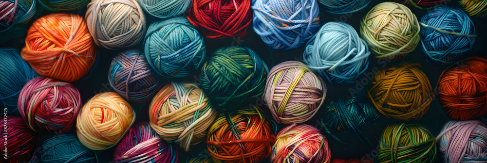 Poster balls of yarn