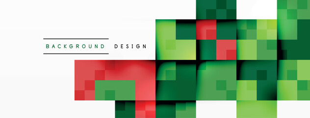 Dynamic colorful squares background. Vector Illustration For Wallpaper, Banner, Background, Card, Book Illustration, landing page