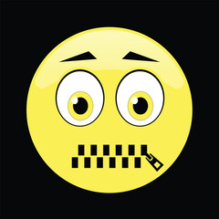 emoji logo design vector illustration