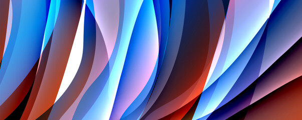 Wave lines and dynamic geometric design. Vector Illustration For Wallpaper, Banner, Background, Card, Book Illustration, landing page