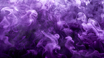Fototapeta premium Violet smoke enchantingly blends ethereal beauty, evoking wonder.