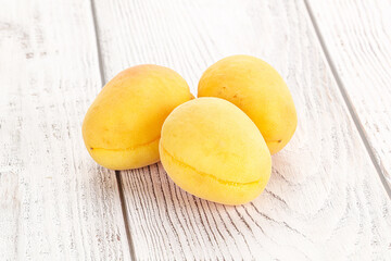 Ripe sweet juicy apricot heap