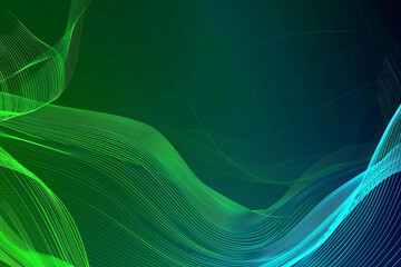 Dynamic background with gradient lines in neon green and electric blue for excitement.