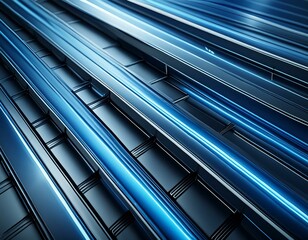 Obraz premium Implement a smooth animation where the lines move diagonally forward and backward