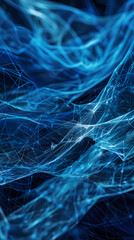 abstract blue background with lines. illustration technology