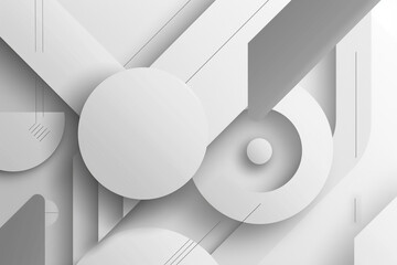 Modern minimalist background with grayscale geometric shapes in a duotone gradient.