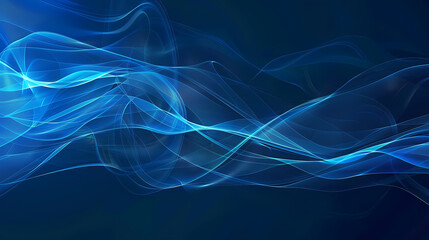 Fototapeta premium abstract blue background with lines. illustration technology