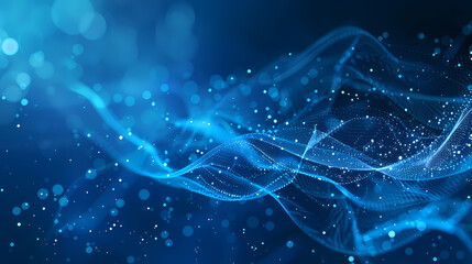 abstract blue background with lines. illustration technology