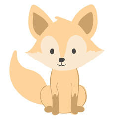 Illustrated cartoon of animals fit for learning for baby and todddler 