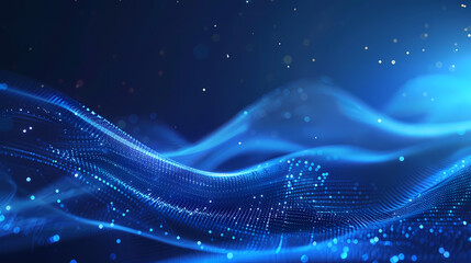 abstract blue background with lines. illustration technology