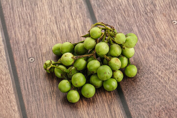 Raw ripe wild pea eggplant