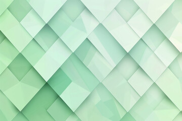 Serene mint green chic gradient geometric diamonds, fresh and calming.