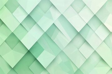 Obraz premium Serene mint green chic gradient geometric diamonds, fresh and calming.