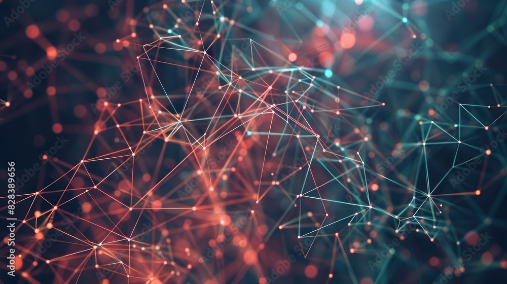 Poster visualization of large data sets structure of network connections