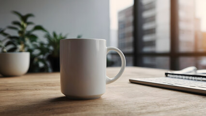 white ceramic coffee mug mock up